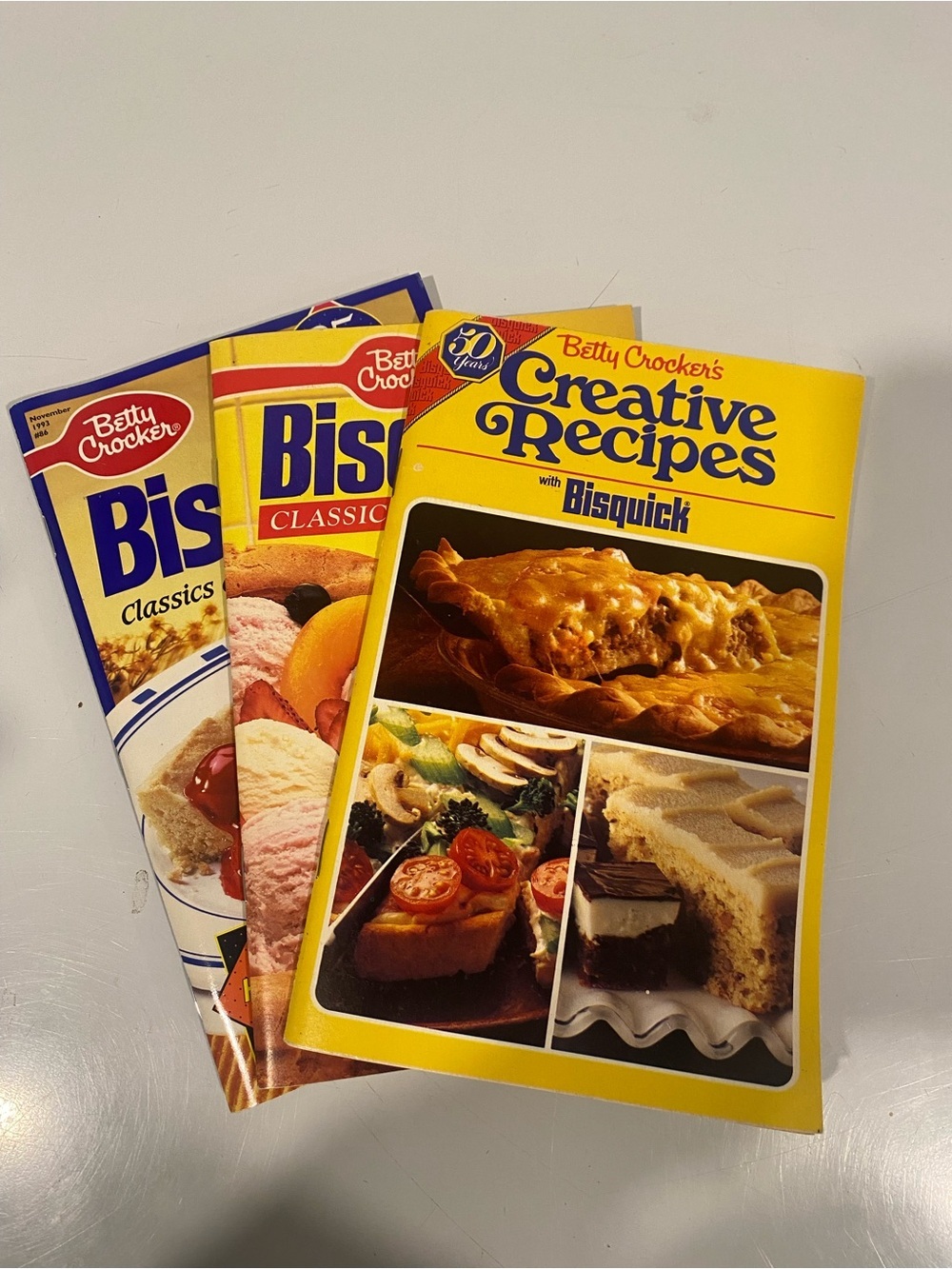 Vintage Betty Crocker Bisquick Recipe Booklet Lot of 3 Cookbooks 1980s 1990s
